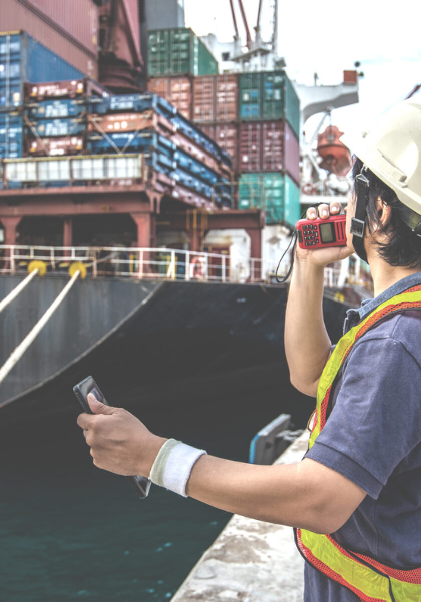 safety, communication and IoT in seaports